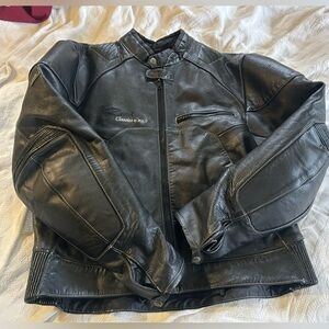 Vintage Polo Road Classics leather motorcycle jacket. Size 60
